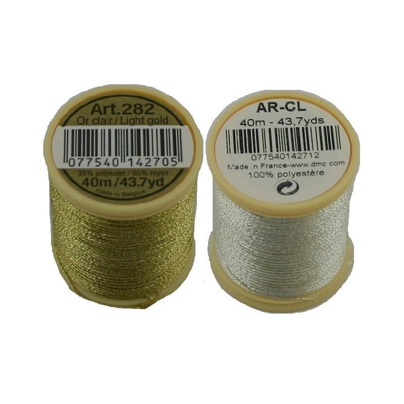 DMC Metallic Embroidery Thread 43.7Yd Gold