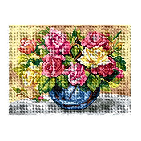 Kleurrijke rozen 2621J 30x40 cm