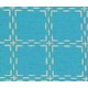 coupon Beiersbont 5411 turquoise/ivoor, 0.55 m x 1.60 m