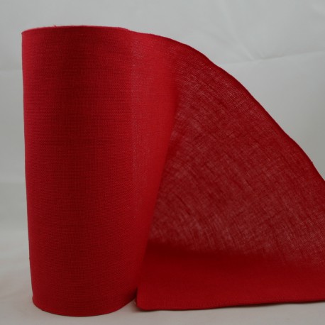 Linnenband 20 cm rood - 5 meter