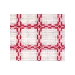 Beiersbont 5400.11 wit/rood 160 cm