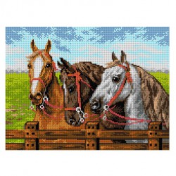 3 paarden 2133J 30x40 cm